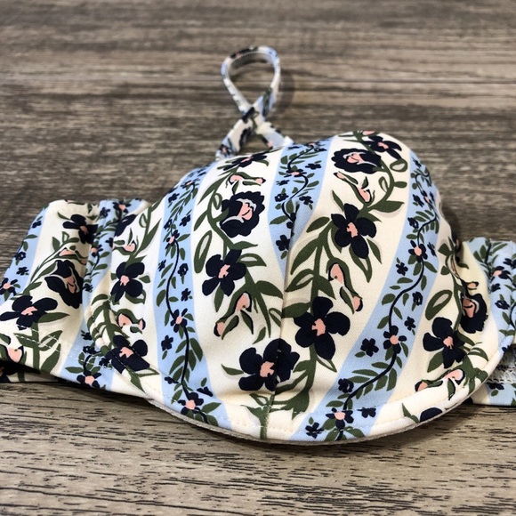 TORY BURCH Printed Underwire Top Bathing / Swim Suit Climbing Vines 265 M - Picture 5 of 6